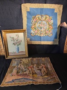 lot 145 image: Homemade Needlepoint Tapestry