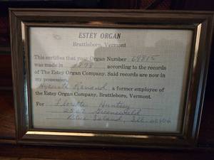 lot 88A image: Brattleboro VT Paddle Organ with Stool (Video)