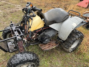 BARN FIND ATV 4 Wheeler's and lawn mower Auction | K-BID