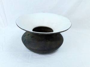 lot 16 image: Antique Cast Iron and Porcelain Spitoon