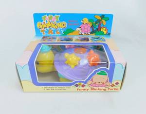 lot 94 image: Lot of 6 Vintage Battery Operated Funny Blinking Turtle Toy