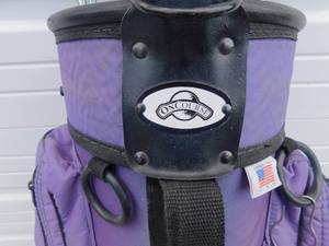 lot 13 image: Tour Edge Precision Extra Oversize Stainless Steel and Delta Wood Golf Clubs in On Course Golf Bag