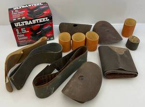 lot 121 image: Ultrasteel Brand Electric Sander (NIB) With Misc. Sandpaper