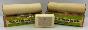 lot 92 image: Vintage Nemax Tubular Speakers Model TS-30 In Original Boxes & Star-Lite Hi-Fi Speaker