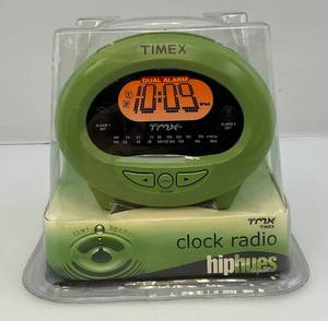lot 93 image: Vintage Timex Clock Radio Hiphues Liguid (NIB)