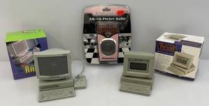 lot 102 image: Three Vintage Novelty Radios (NIB)