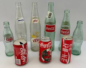 lot 127 image: Misc. Vintage Soda Bottles