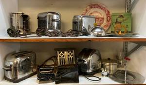 lot 143 image: Misc. Vintage Toasters & More