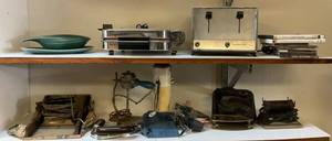 lot 145 image: Misc. Vintage Items Including Waffle Makers, Toaster & More
