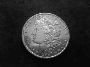 1881 O Morgan Silver Dollar