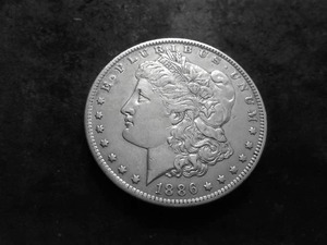 1886 O Morgan Silver Dollar