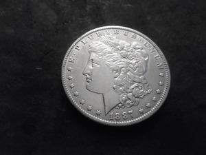 1887 O Morgan Silver Dollar