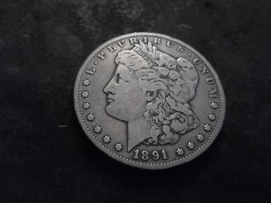 1891 CC Morgan Silver Dollar