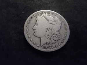 1891 O Morgan Silver Dollar