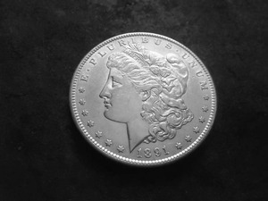 1891 S Morgan Silver Dollar