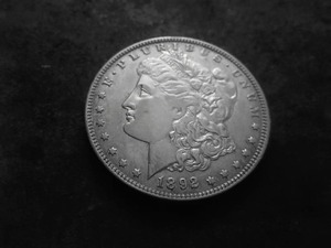 1892 O Morgan Silver Dollar