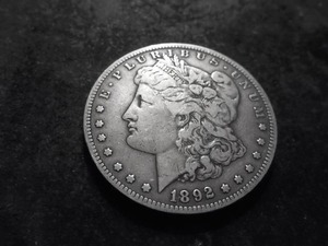 1892 S Morgan Silver Dollar