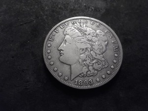 1893 O Morgan Silver Dollar