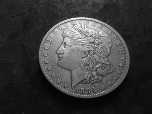 1894 O Morgan Silver Dollar