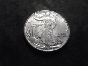 1942 Walking Liberty Silver Half Dollar