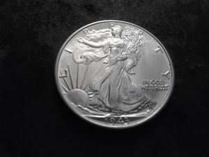 1943 Walking Liberty Silver Half Dollar