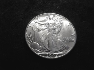 1942 Walking Liberty Silver Half Dollar