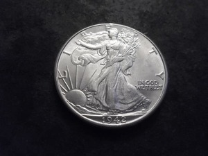 1942 Walking Liberty Silver Half Dollar