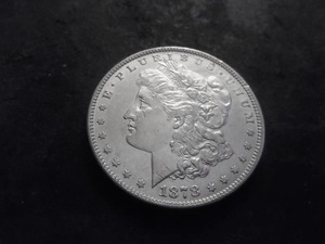 1878 7 Over 8 Tail Feather Morgan Silver Dollar Very Strong Version.