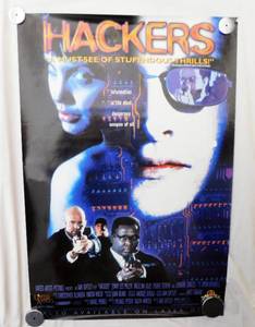 lot 15 image: 1995 Hackers Single Sided Original Movie Theater Poster
