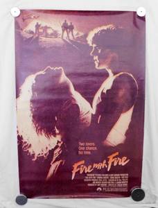 lot 25 image: 1986 Fire With Fire Single Sided Original Movie Theater Poster