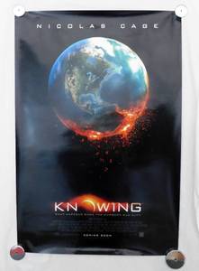 lot 30 image: 2009 Knowing Double Sided Original Advance Movie Theater Poster