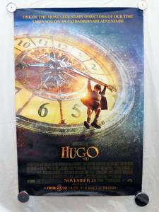 lot 37 image: 2011 Hugo in 3-D Double Sided Original Advance Movie Theater Poster