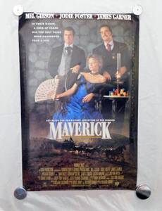 lot 5 image: 1994 SIGNED Maverick Single Sided Original Medium Sized Movie Theater Poster