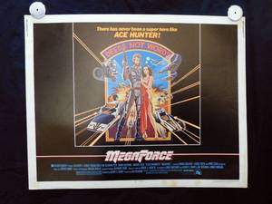 lot 54 image: 1982 Mega Force Single Sided Half Sheet Movie Theater Poster
