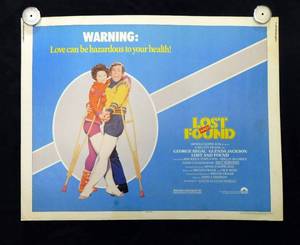 lot 55 image: 1979 Lost and Found Single Sided Half Sheet Movie Theater Poster