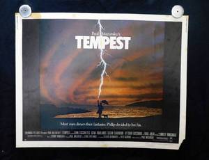 lot 57 image: 1982 Tempest Single Sided Half Sheet Movie Theater Poster