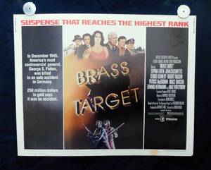 lot 14 image: 1978 Brass Target Single Sided Half Sheet Movie Theater Poster