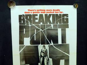 lot 61 image: 1976 Breaking Point Single Sided Original Movie Theater Poster