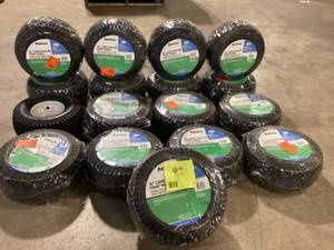 lot 1 image: Lot of Arnold Universal 15 in. Front Wheel Assembly for Most Front Engine Riding Lawn Tractors Customer Returns See Pictures