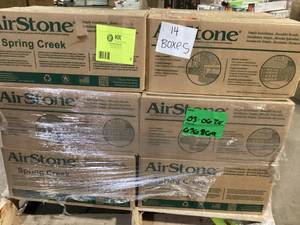 lot 2 image: 14 Boxes of AIRSTONE Spring Creek Gray Cement Standard Primary Wall Tiles  Customer Returns See Pictures