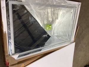 lot 14 image: 35 in. W x 59 in. H Rectangular Frameless Anti-Fog LED Light Wall Bathroom Vanity Mirror  Customer Returns See Pictures