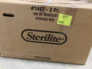lot 21 image: Wheeled Storage Box   Customer Returns See Pictures
