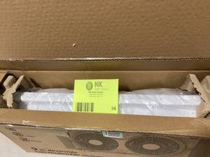 lot 36 image: Shinic 9 in. Reversible Twin Window Fan with Remote  Customer Returns See Pictures