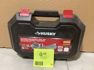 lot 38 image: Husky 144-Tooth Mechanics Tool Set (75-Piece)    Customer Returns See Pictures