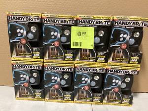 lot 43 image: Lot of  HANDY BRITE 500 Lumens Multi-Location Cordless Motion-Activated Sensor LED Spotlight Customer Returns See Pictures