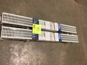 lot 67 image: Lot of 2 NDS 3 in. Pro Series Channel Drain Kit Customer Returns See Pictures