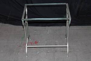 Glass-topped End Table