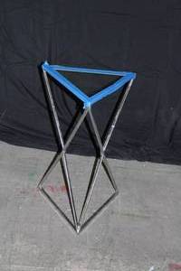 Modern Steel Glass-topped End Table