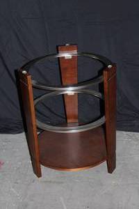 Glass-topped End Table (missing glass)