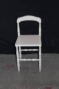 Vintage Small White Wooden Chair